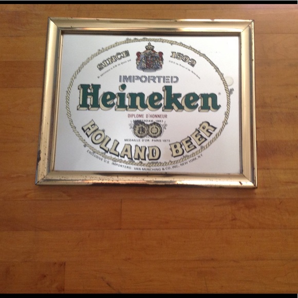 Heineken Holland Beer Bar Mirror Van Munching - Picture 6 of 10